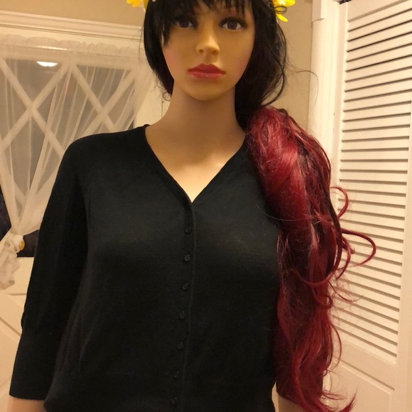 Black Cardigan. Purchased Neiman Marcus.EXCLUSIVE - Picture 2 of 7